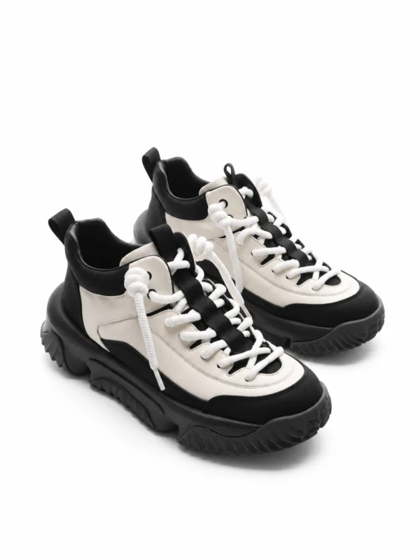 Ghete Barbati din piele naturala 01701 WHITE | ADVANCER
