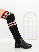 Cizme Dama cu talpa joasa XXS-1801 BLACK | H&D