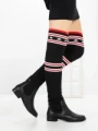 Cizme Dama cu talpa joasa XXS-1801 BLACK | H&D