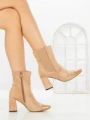 Botine cu Toc Gros YZ22-13 BROWN | H&D