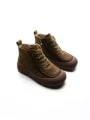 Ghete Dama din piele naturala 9517 KHAKI | ADVANCER
