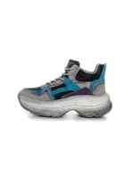 Pantofi Sport Dama din piele naturala HD7673 DARK GREY-BLUE | ADVANCER