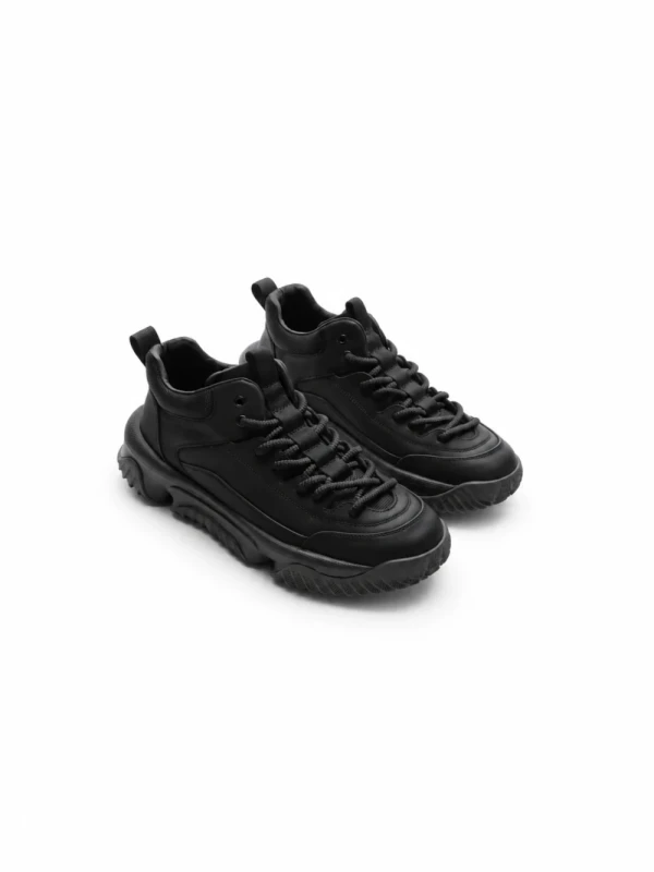 Ghete Barbati din piele naturala 01701 BLACK | ADVANCER