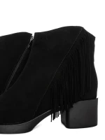 Ghete Dama din piele naturala 963-5 BLACK | ADVANCER