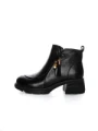 Ghete Dama din piele naturala 25808 BLACK | ADVANCER