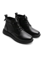 Ghete Dama din piele naturala 2586M BLACK | ADVANCER