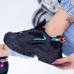 Ženski športni copati s platformo WL118 Črna | Mei