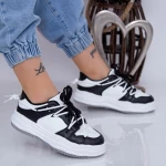 Ženski športni copati XJ16 Črna-Bela | Mei