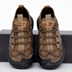 Moški casual čevlji 7087 Kaki | Mels