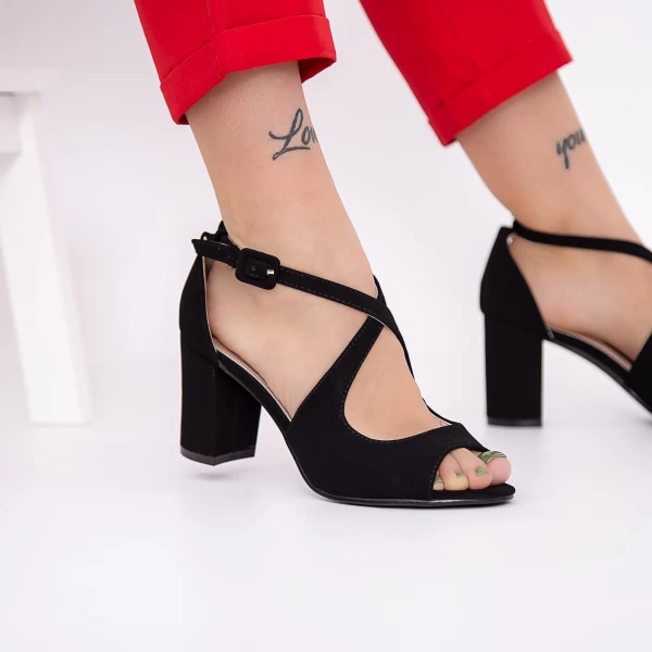 Ženski sandali z debelo peto YXD18 Črna | Mei