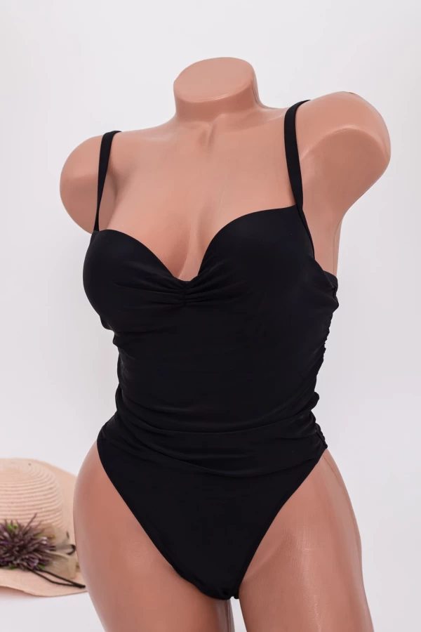 Ženske enodelne kopalke Y06 Črna | Meina