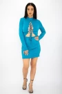 Ženska obleka 22306 Modra | Fashion