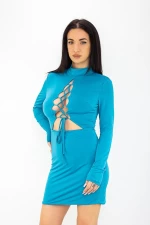 Ženska obleka 22306 Modra | Fashion