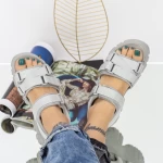 Ženski sandali s platformo WL233 Siva | Mei