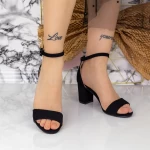 Ženski sandali z debelo peto XDR282 Črna | Mei