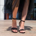 Ženski sandali z debelo peto ES2501 Črna | Exist