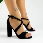 Ženski sandali z debelo peto XKK537 Črna | Mei