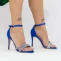 Ženski sandali s tanko peto 2XKK573 Modra | Mei