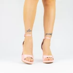 Ženski sandali z debelo peto in platformo 2BD16 Roza | Mei