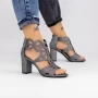 Ženski sandali z debelo peto XKK565A Guncolor | Mei