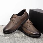 Moški čevlji iz naravnega usnja W2101 Siva | Mels
