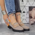Ženski casual čevlji 2BQ9 Kaki | Mei