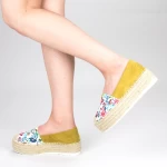 Ženski casual čevlji s platformo FS6 Rumena | Mei