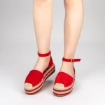 Ženski casual čevlji s platformo FS3 Rdeča | Mei