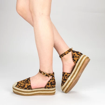 Ženski casual čevlji s platformo FS3 Leopard | Mei