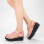 Ženski sandali s platformo 266-13 Roza | Mulanka