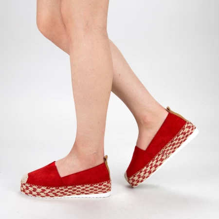 Ženski casual čevlji s platformo BL00029 Rdeča | Botinelli