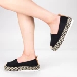 Ženski casual čevlji s platformo BL00029 Črna | Botinelli
