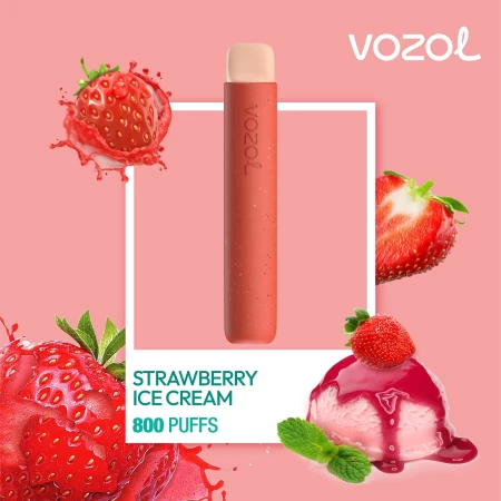 Elektronska nargila za enkratno uporabo STAR800 Strawberry Ice Cream | Vozol