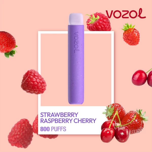 Elektronska nargila za enkratno uporabo STAR800 Strawberry Raspberry Cherry | Vozol