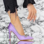 Stiletto čevlji 2XKK585 Vijolična | Mei