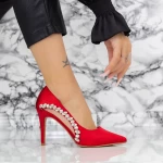 Stiletto čevlji 2XKK7 Rdeča | Mei