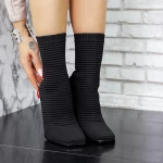 Ženski nizki škornji s tanko peto 2BLD1 Črna | Mei