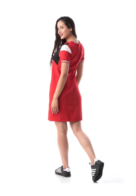 Ženska obleka 8286 Rdeča | Adrom