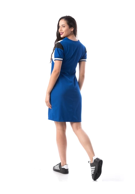 Ženska obleka 8286 Modra | Adrom
