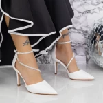 Stiletto čevlji 2XKK81 Bela | Mei