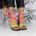 Ženski sandali z debelo peto 2XKK116 Večbarvena | Mei