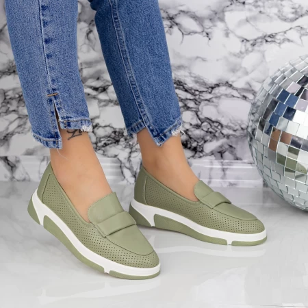 Ženski casual čevlji 2KM1 Zelena | Mei