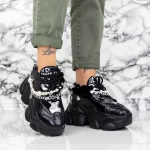 Ženski športni copati s platformo 998 Črna | Mei