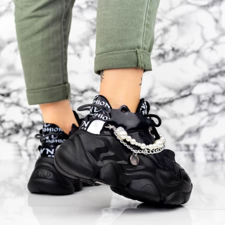 Ženski športni copati s platformo 998 Črna | Mei