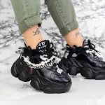 Ženski športni copati s platformo 998 Črna | Mei