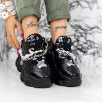 Ženski športni copati s platformo 998 Črna | Mei
