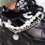 Ženski športni copati s platformo 998 Črna | Mei