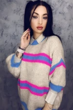 Ženski pulover 6127-1 Večbarvena | Anita Roberto