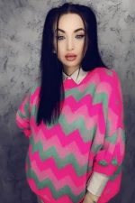Ženski pulover 6127-3 Večbarvena | Anita Roberto
