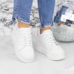 Ženski športni copati s platformo 2SZ6 Bela | Mei